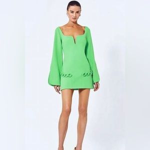 Women's Clover Azize Mini Dress size M Villette Link-Embellished Dress worn once